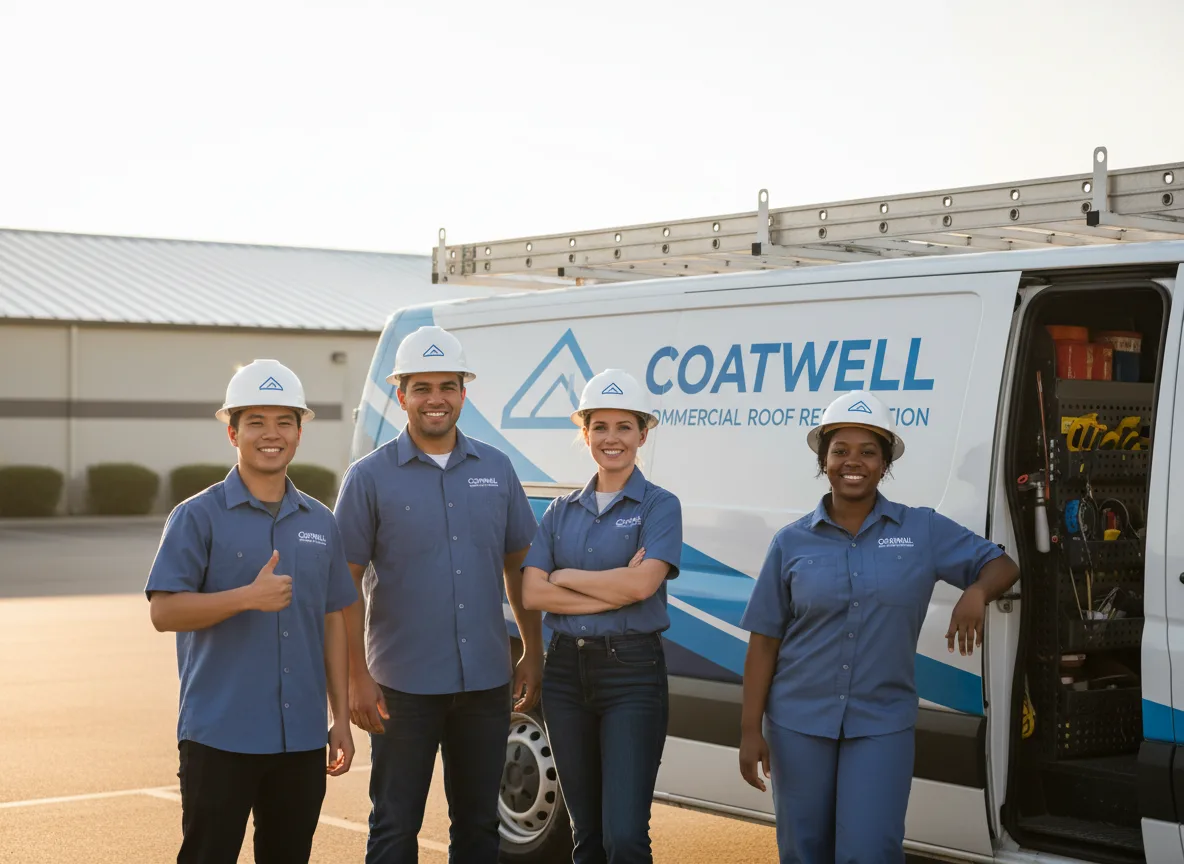 Commercial roof coating company in Vinton, CA