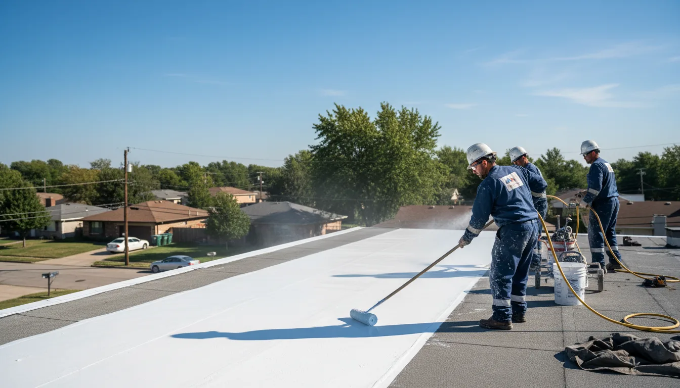 Commercial roof coating in Vinton, CA near me